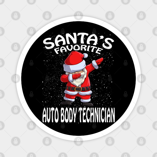 Santas Favorite Auto Body Technician Christmas Magnet by intelus